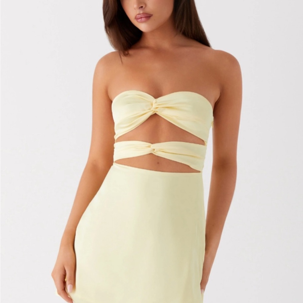 Peppermayo Lemon Twist Mini Dress